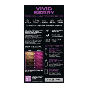 Vivid Purple Permanent Hair Color Kit - Multi-Pack 6 Count