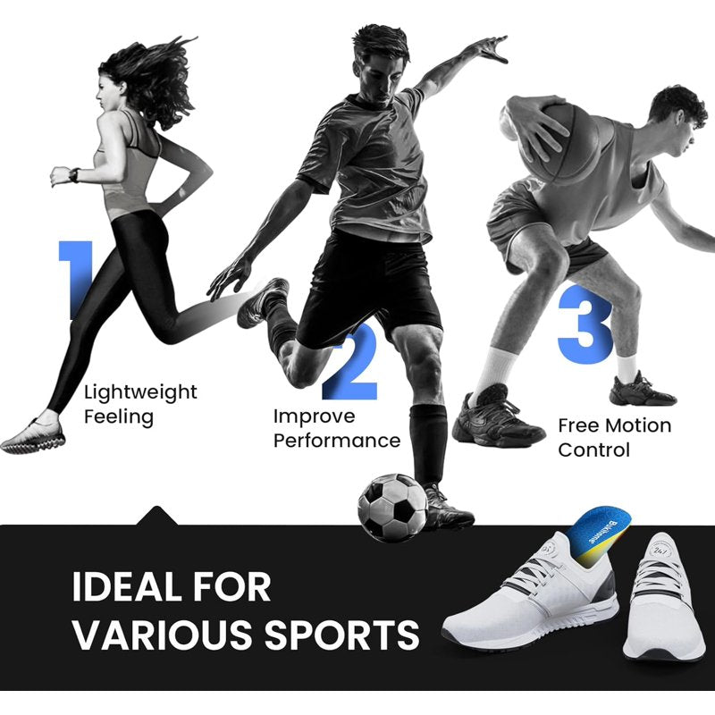 Men & Women Lightweight Athletic Shoe Insoles for Running & Basketball