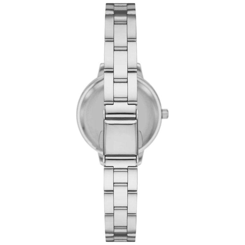 Women's Silver Tone Wristwatch with Easy Read Dial - Quartz Analog Bracelet Watch