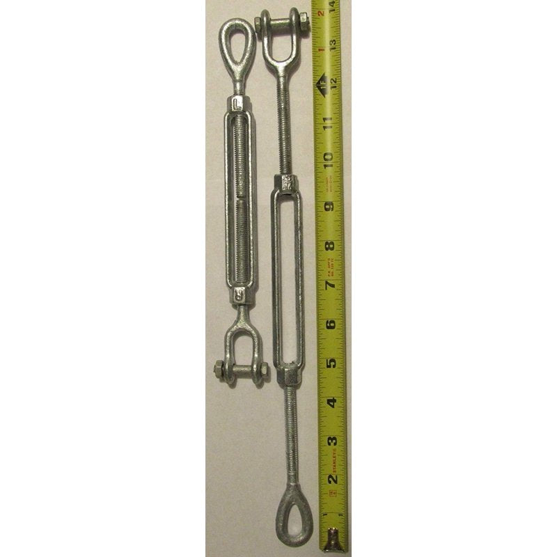Indoor/Outdoor Baseball Batting Cage Cable Kit with Turnbuckles & Clamps