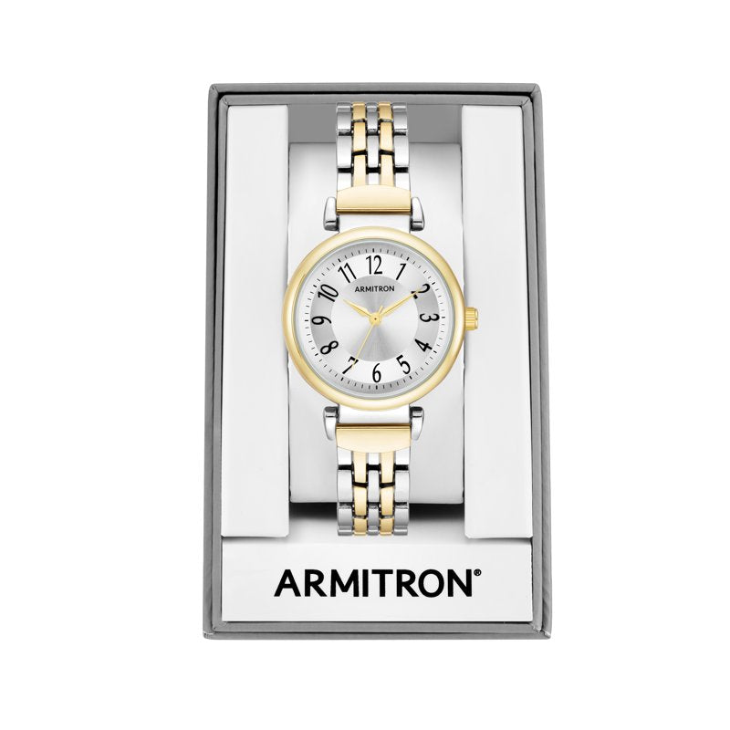 Women's Two-Tone Analog Quartz Wristwatch - Water Resistant & Durable