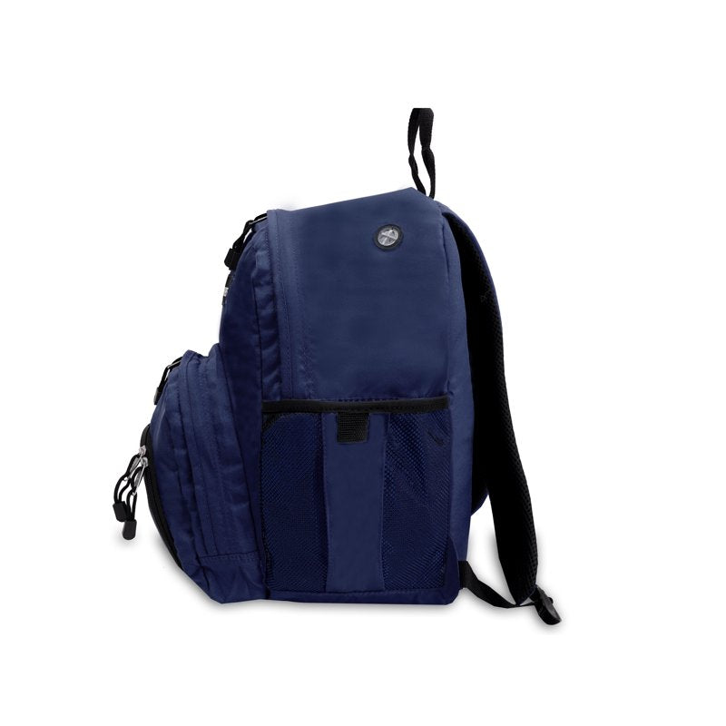 Unisex Sporty Backpack with Multiple Compartments - Navy & Royal Blue Options