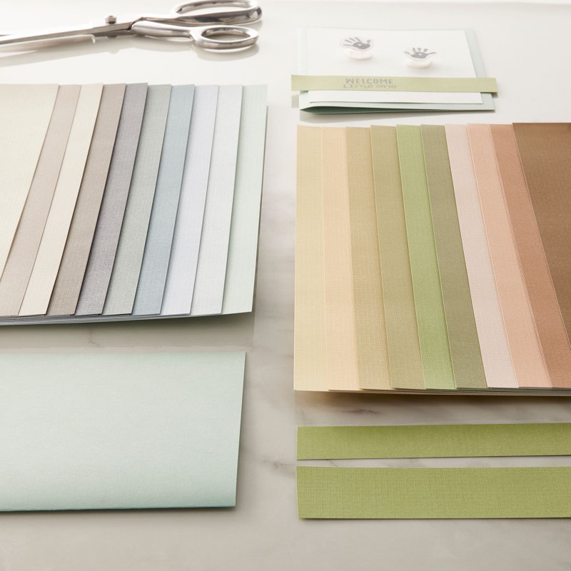 Neutral 12x12 Paper Pad for Scrapbooking and Crafts - Acid Free, 50 Sheets