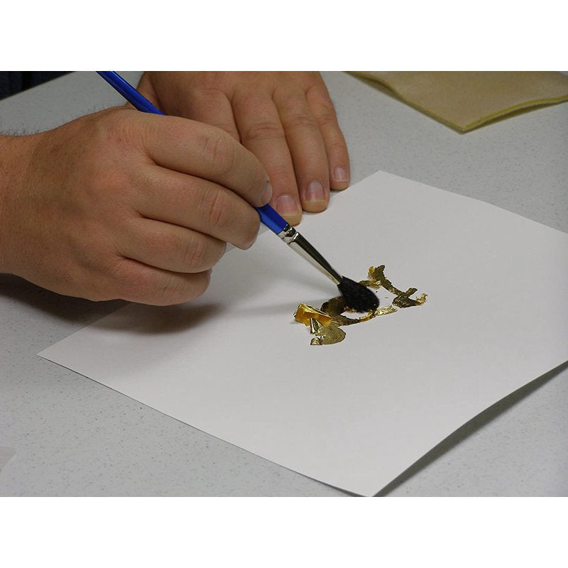 Gold Leaf Art & Craft Pen Kit - Fine Detail Adhesive Pen with Metal Leaf Sheets