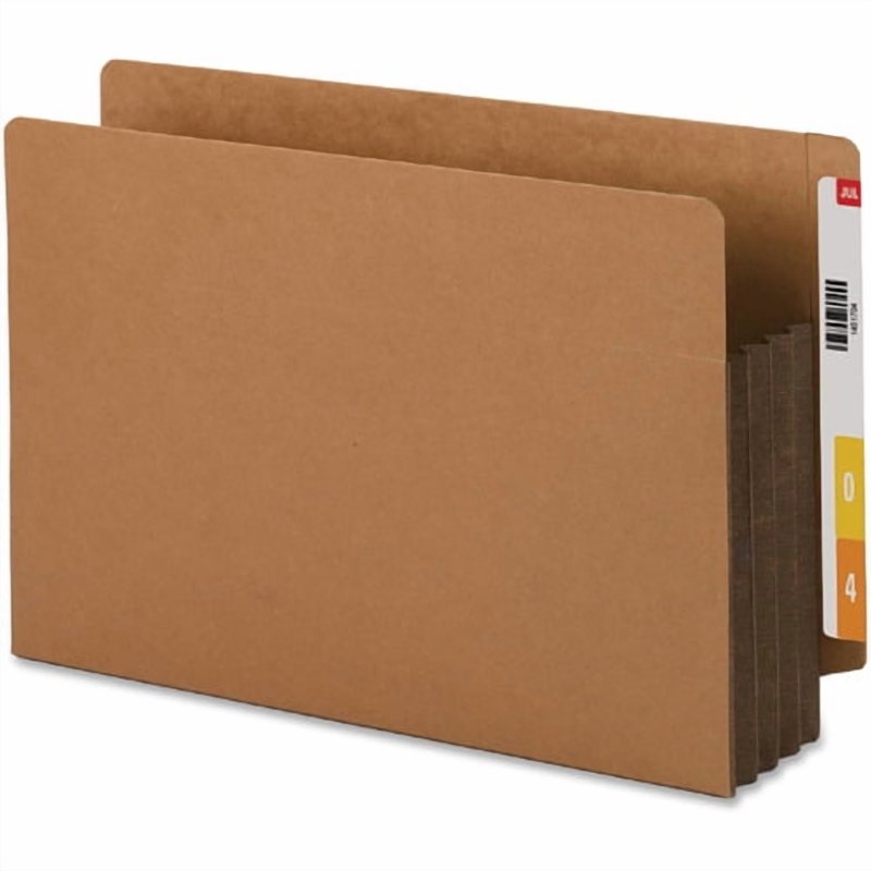 Reinforced Legal File Pocket with Straight End Tab 3.5 Inch Expansion - Redrope