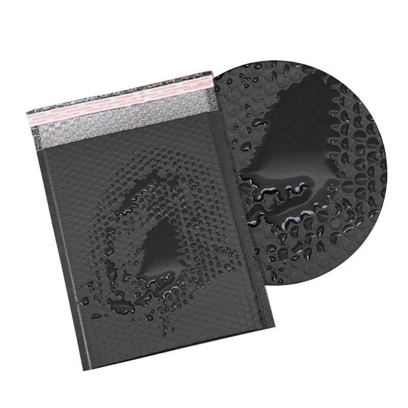 Black Bubble Mailers 13x18cm Padded Shipping Envelopes Pack of 50