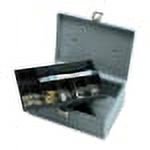 All-Steel Cash Box with Latch Lock and Removable Tray - Security Storage