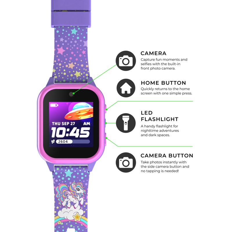 Kids Smartwatch with Camera, Audiobooks, Games & Parental Controls – Colorful Durable Wearable for Children