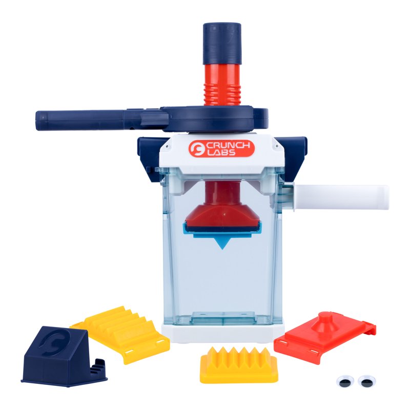 Kids Hydraulic Crush & Smash Toy Set with Interchangeable Plates - Fun Science Experiment