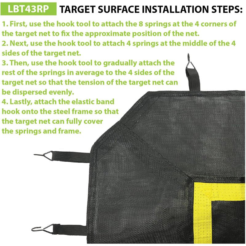 Replacement Target and Spring Kit for Deluxe Rebounder LBT43 Sports Equipment