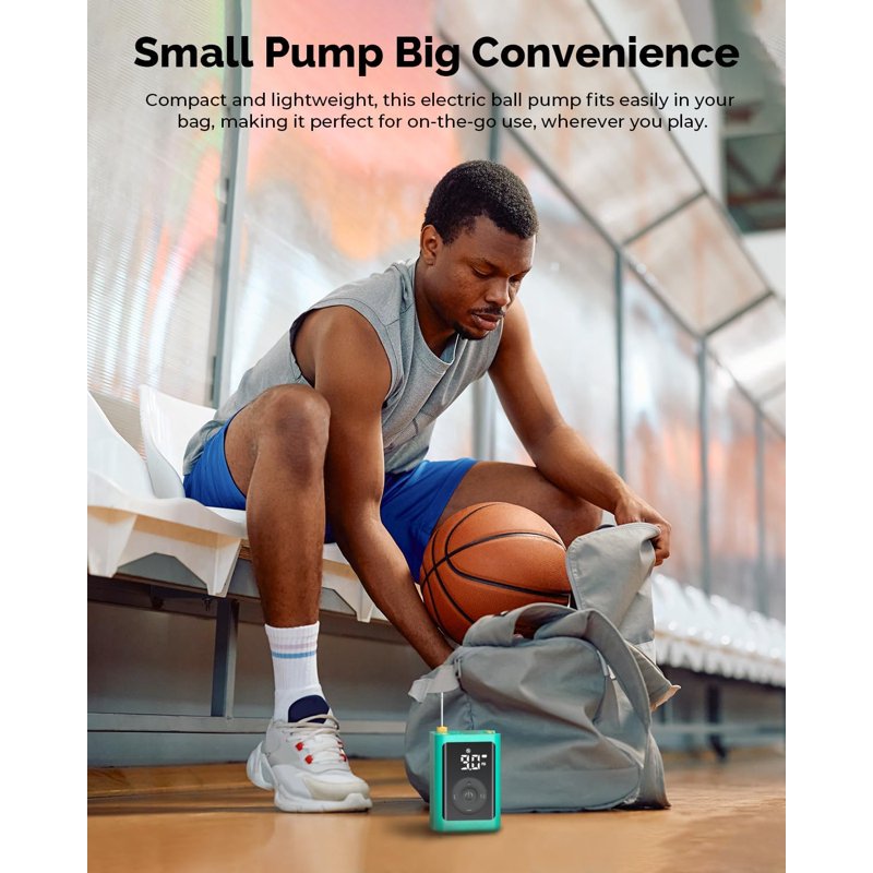 Rechargeable Electric Ball Pump for Sports Balls - Inflation & Deflation
