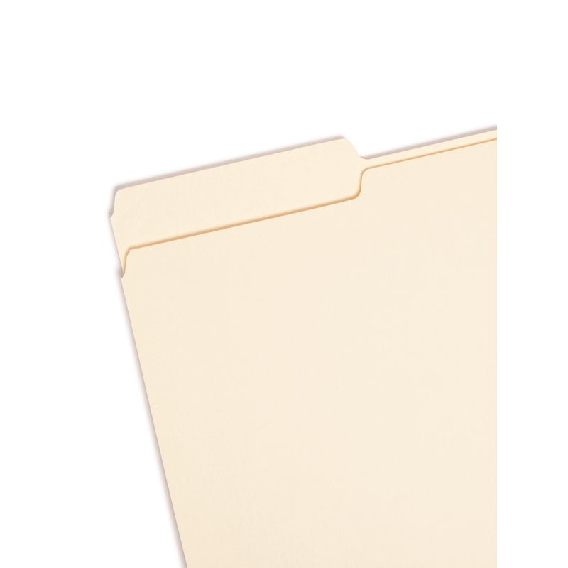 Manila Folders with 1/3-Cut Tabs - Legal Size, 100 Pack Office Filing Supplies