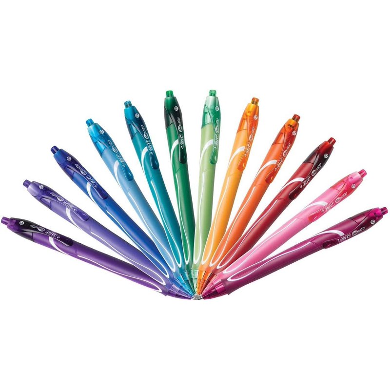 Gel Pen Set - Assorted Colors, Medium Point 0.7mm, 12-Count