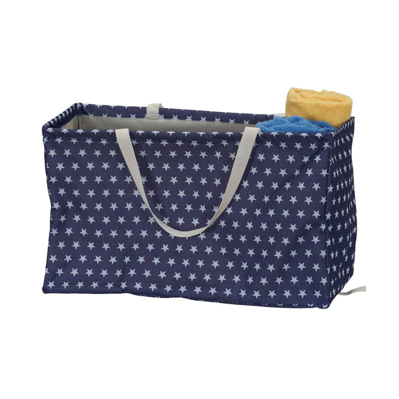 Water-Resistant Canvas Utility Tote with Handles - Large Storage Organizer