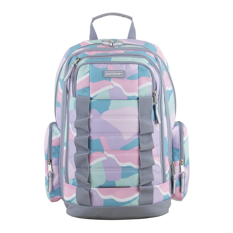 Unisex Recycled Expandable Backpack with Multiple Pockets & Molle Webbing