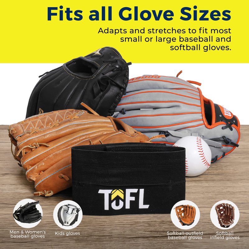 Elastic Baseball Glove Wrap Strap for Mitts - Keep Shape & Protect