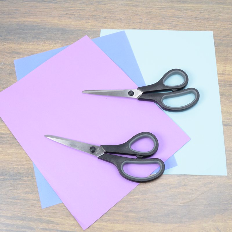 Recycled Office Scissors 8-Inch Black 2-Pack - Eco-Friendly Craft & School Shears