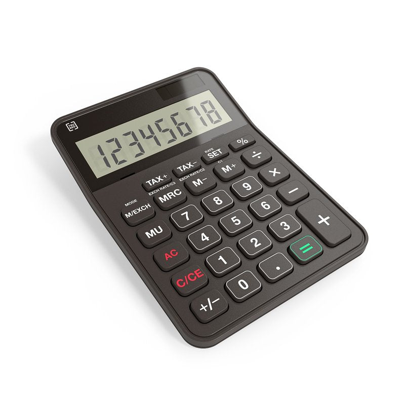 Desktop Calculator 10-Digit Solar & Battery Powered Business Office Equipment