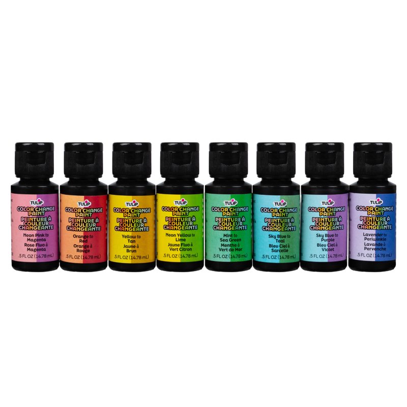 Sunlight Activated Fabric Paint Set - Color Change, 8 Bottles