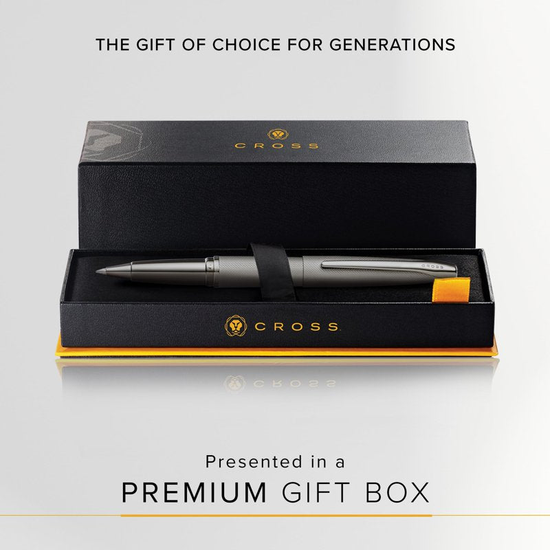 Cross ATX Sandblasted Titanium Gray Rollerball Pen - Modern, Ergonomic Design