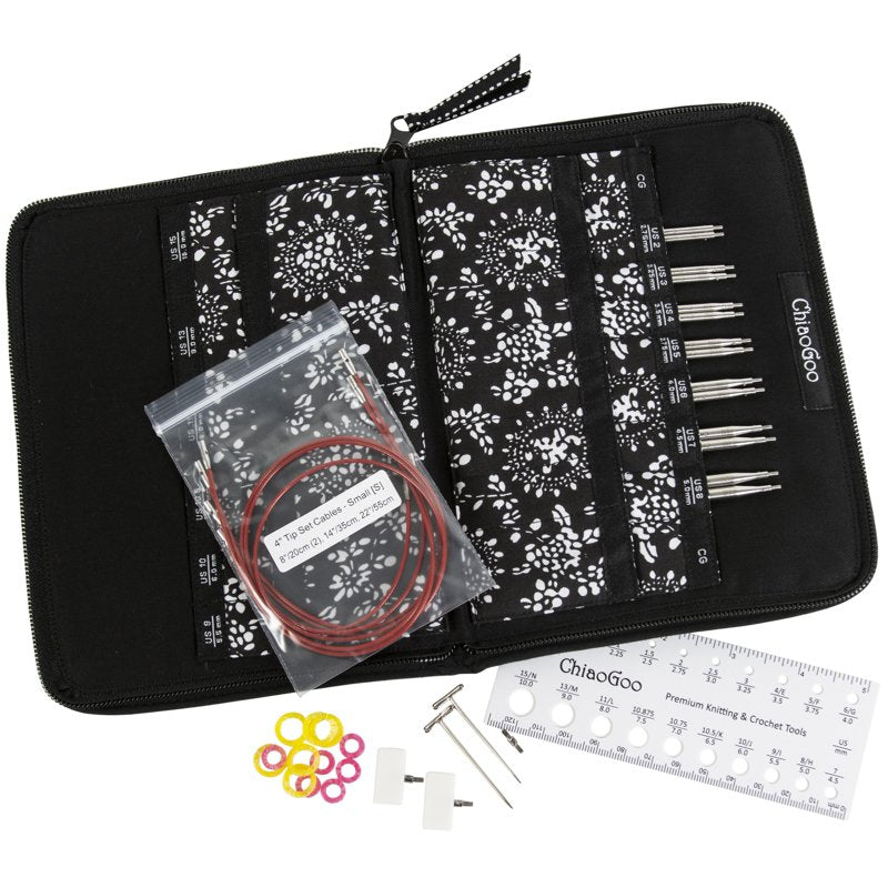 Knitting Needle Set 4 Inch Tips Interchangeable for Crochet & Crafting
