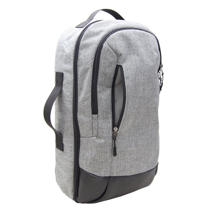 20-Inch Travel Backpack with Trolley Sleeve and Multi Pockets - Gray