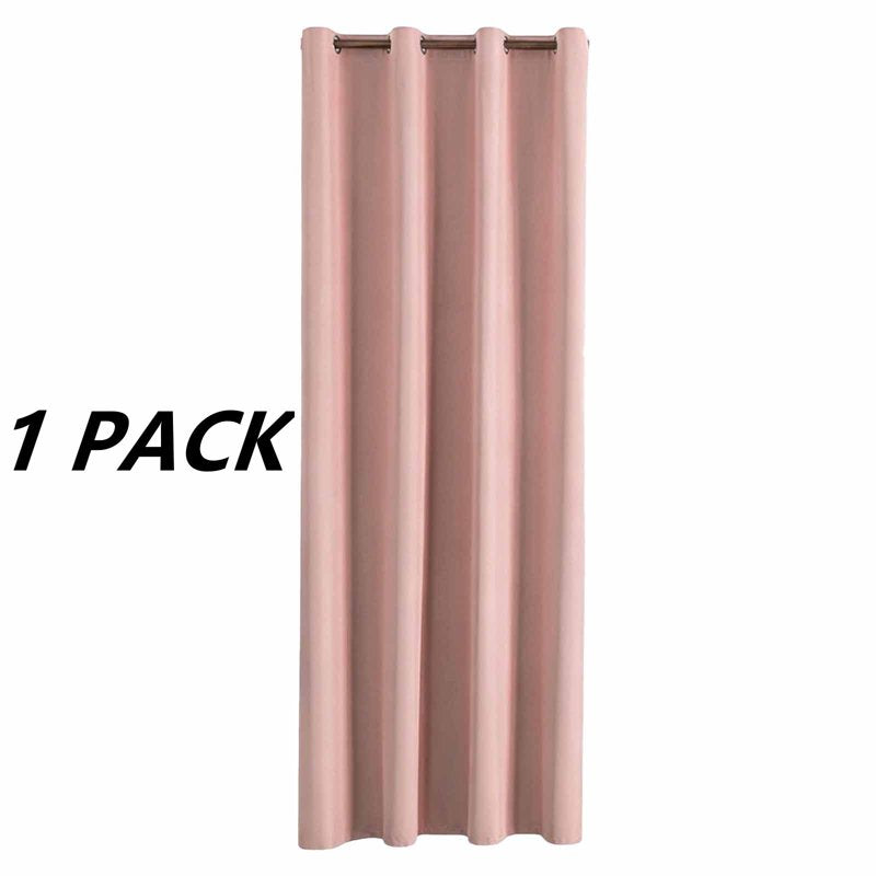 Blackout Curtains Waterproof Room Darkening Drapes - 59x63 Inch Polyester Solid Colors