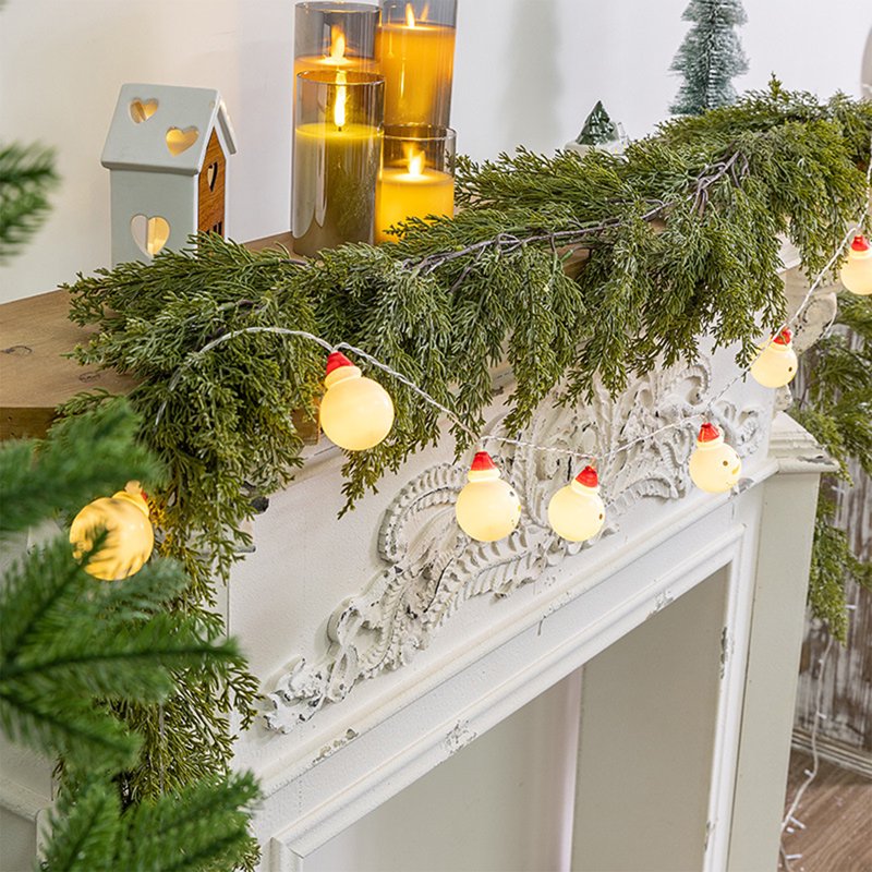 5.9Ft Artificial Christmas Garland with Pine Greenery for Holiday Decor