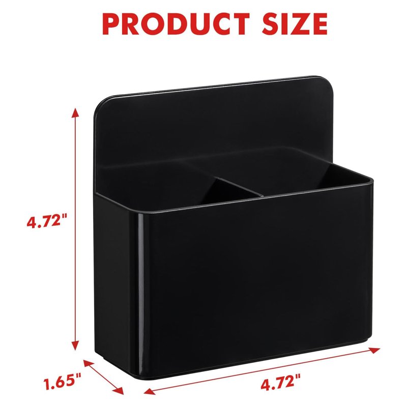 Magnetic Pen Holder 2 Pack - Whiteboard & Refrigerator Organizer with Removable Dividers