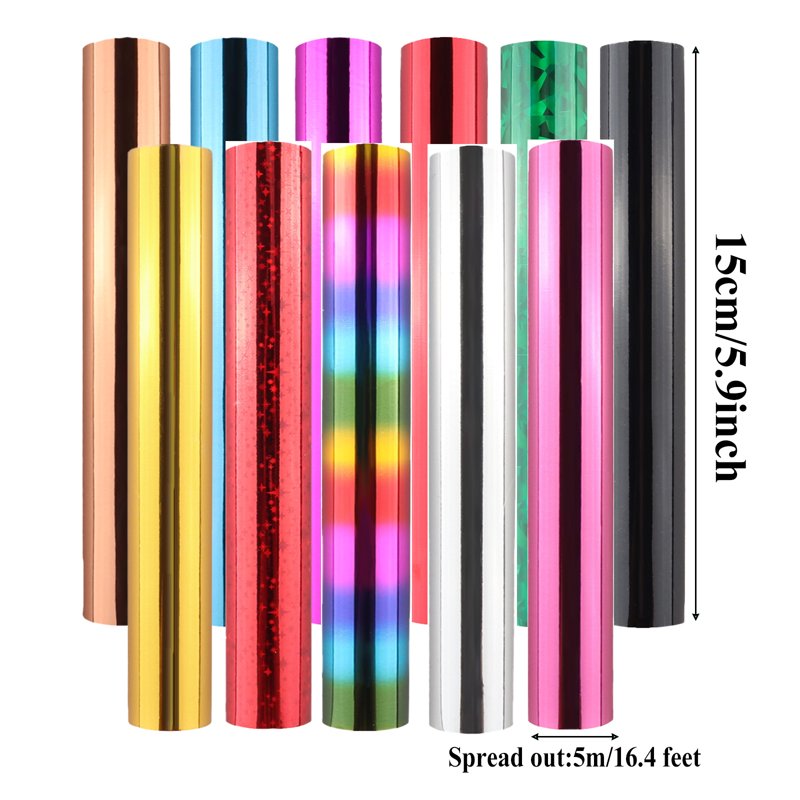 Metallic Foil Transfer Sheets Set - 11 Colors for Card Making & Crafts