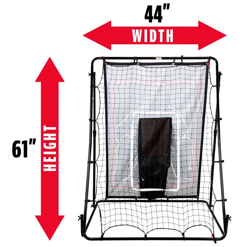 Baseball Rebounder and Pitching Target Net - 61 x 44 Inches for Kids Training
