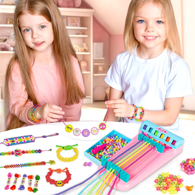 Kids Friendship Bracelet Maker Kit - DIY Jewelry Craft Set for Girls