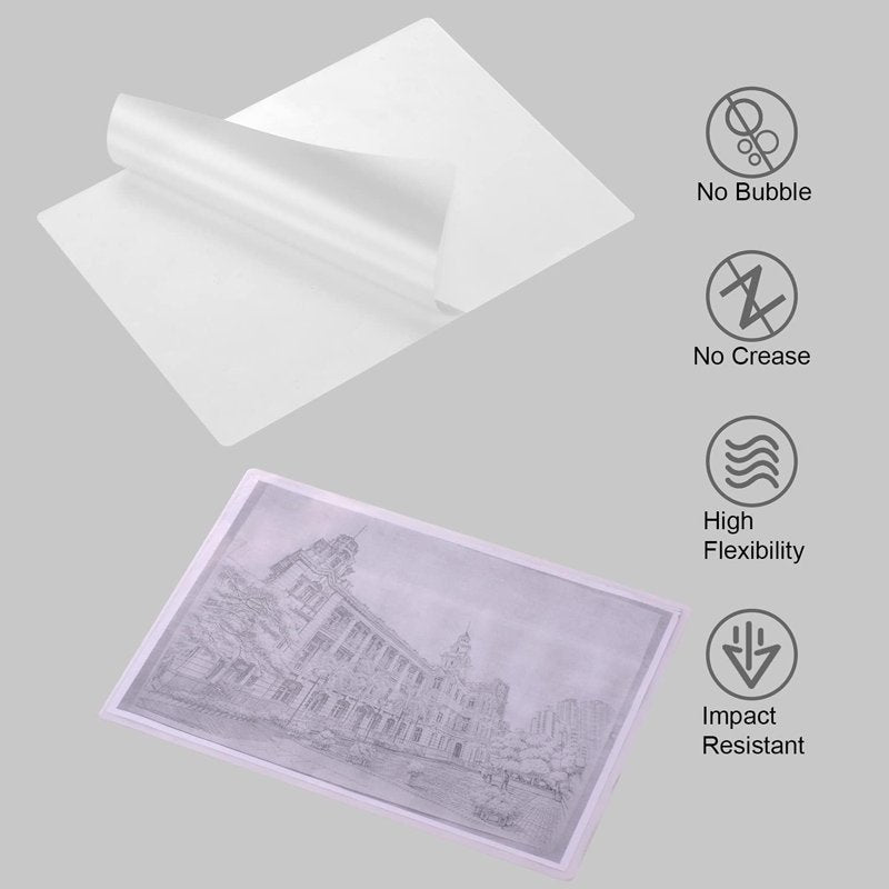 Thermal Laminating Pouches 8.9 x 11.4 Inch, 3 Mil Thick, 500 Pack