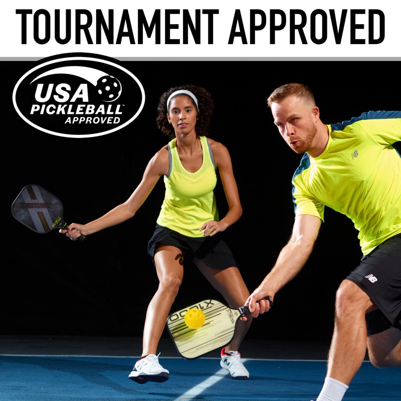 X-26 Indoor Pickleballs - Official Size, 12 Pack, Yellow