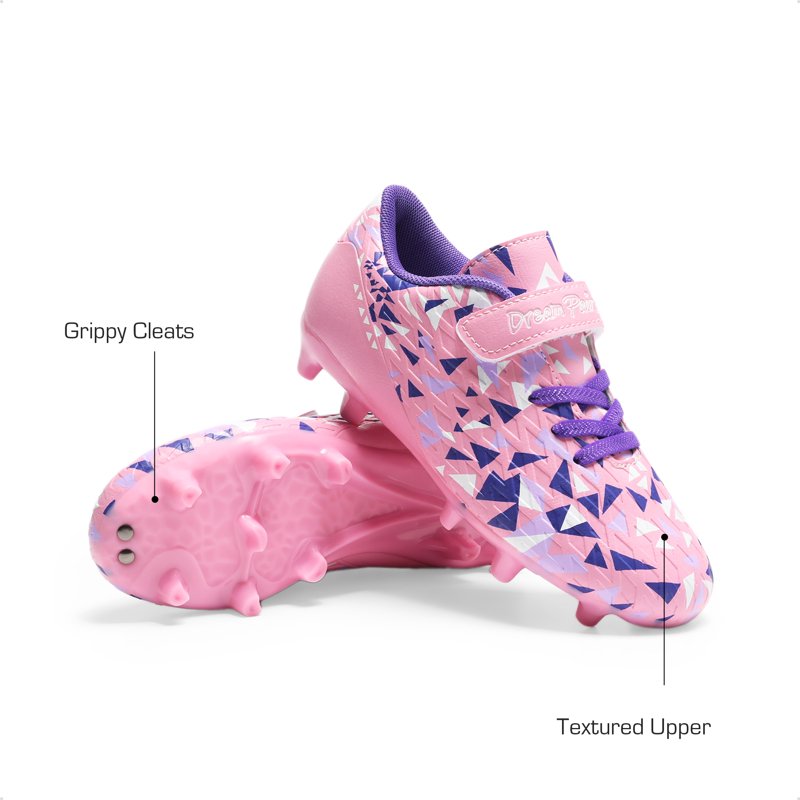 Dream Pairs Kids Soccer Cleats - Pink/Purple VAR10