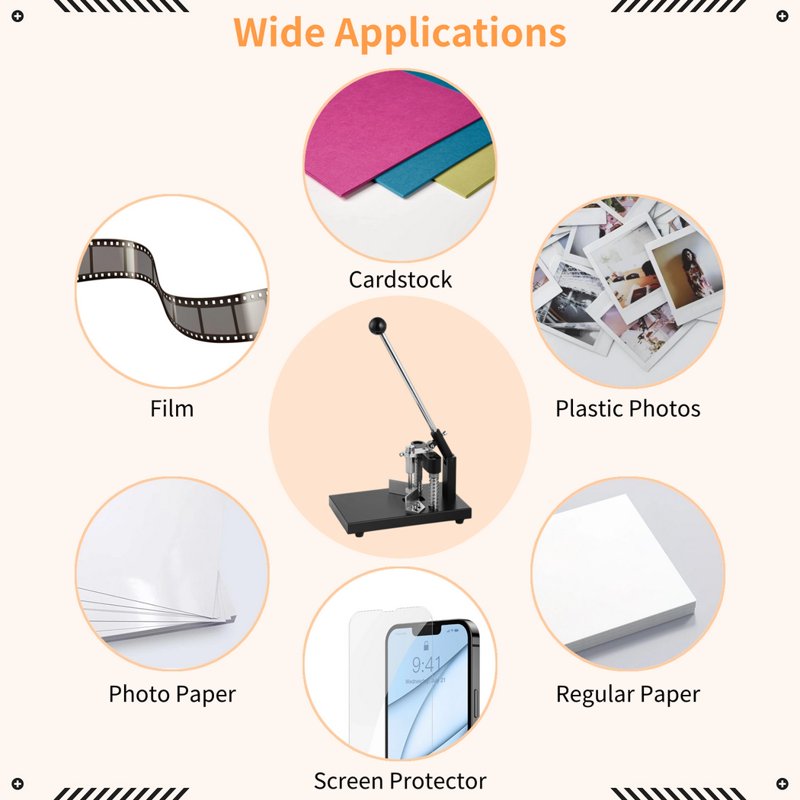 Corner Rounder, Paper Punch Cutter, Hand-Operated Rounding Machine