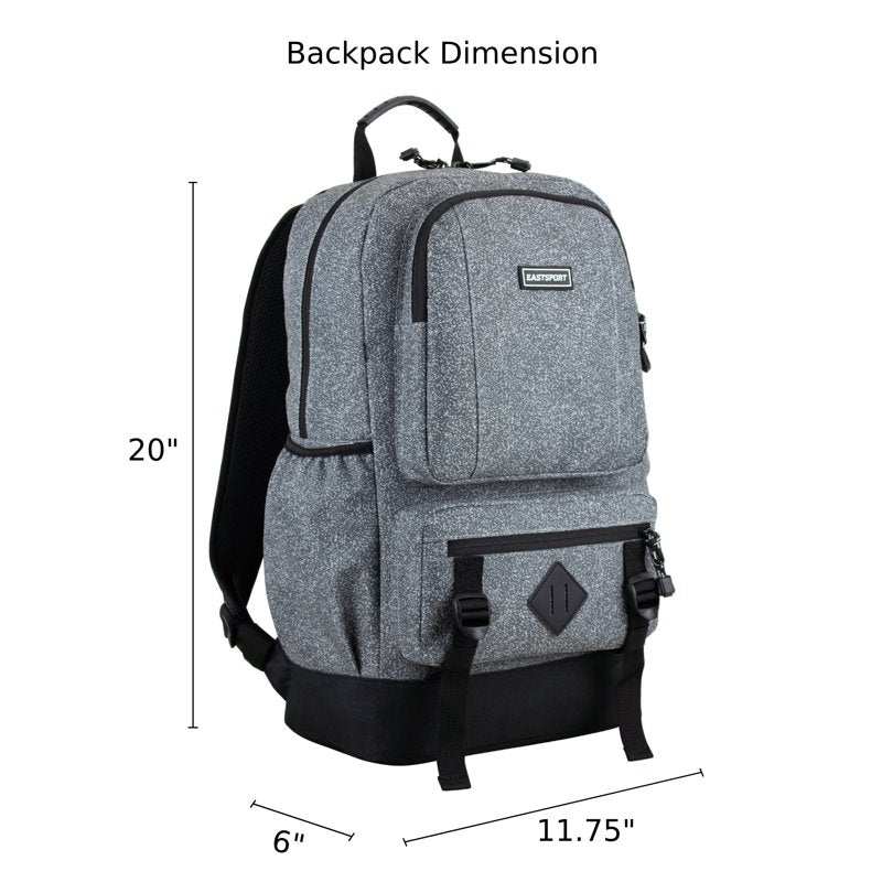 Unisex Laptop Backpack with Multiple Compartments & Water-Resistant Bottom