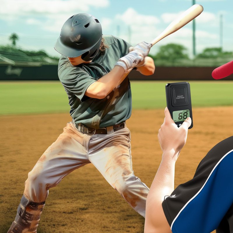 Baseball Radar Gun Handheld Speed Tracker with LCD Display for Training