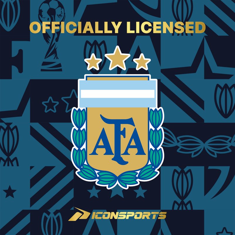 Icon Sports Official Licensed Argentina National Team AFA Soccer Ball Size 2 – Player 10 – Black (Variation 2, Black 189)