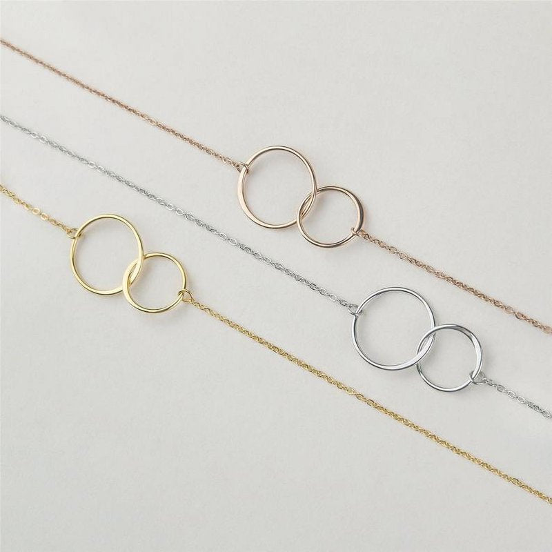 Personalized Mother's Day Jewelry Gift Set with Custom Card - Infinity Ring or Cube