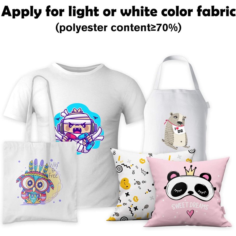 Bulk Sublimation Paper for Inkjet Printers - 300 Sheets 8.5x11 Inch, Eco-Friendly 125g