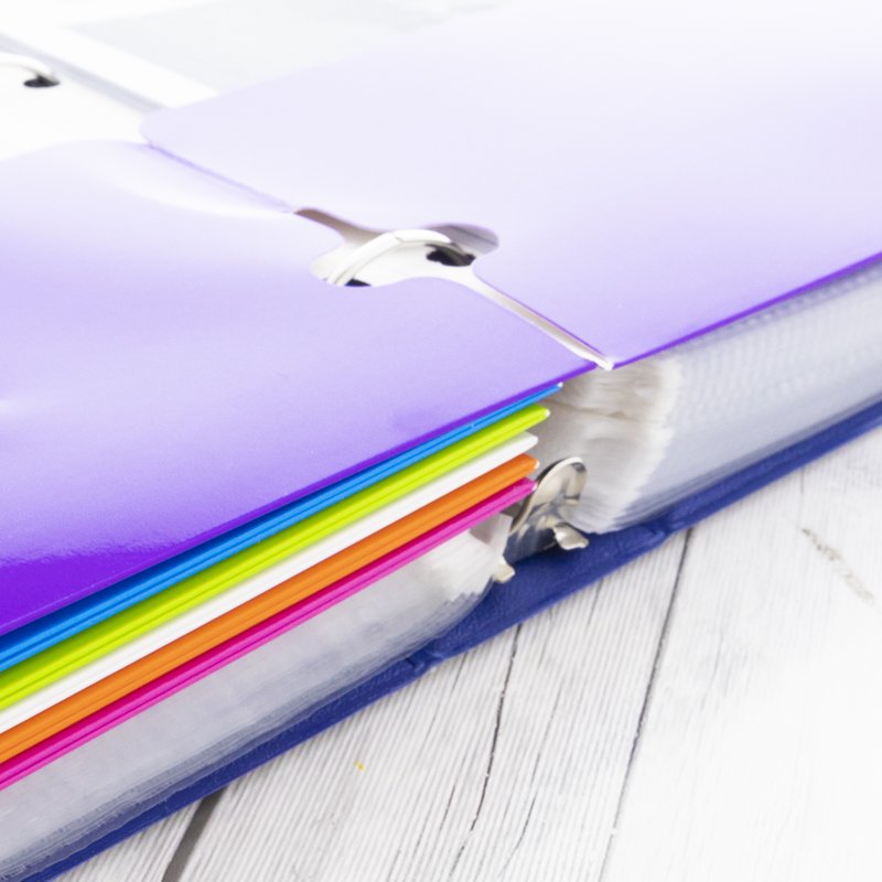 2-Pocket Laminated Folder Set - Office & School Organization, 6 or 48-Pack