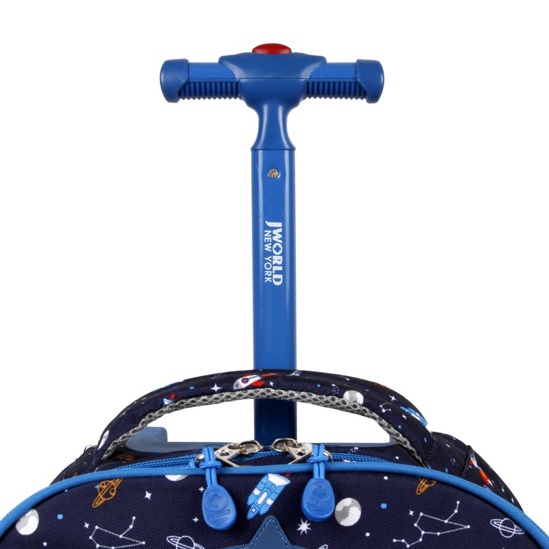 Kids Rolling Backpack with Detachable Lunch Bag - 18 Inch School & Travel