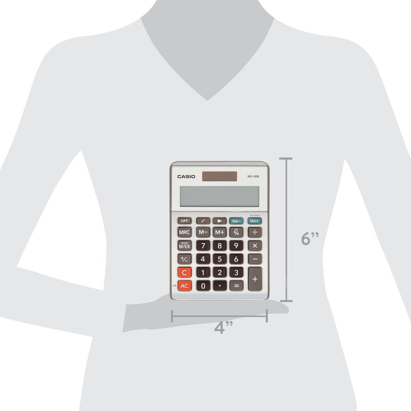 8-Digit Desktop Calculator with Large LCD Screen Dual Power Office Home Use