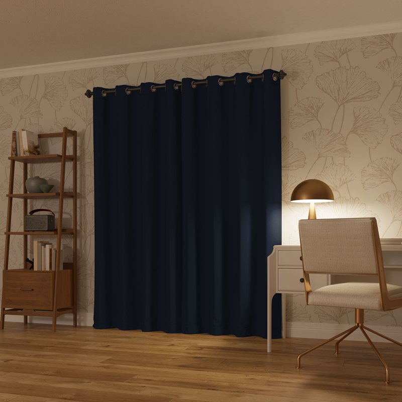 Blackout Grommet Curtain Panel Pair - Light Blocking Thermal Drapes