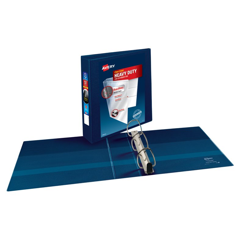 Heavy Duty View Binder with 2-Inch Slant Rings - Durable Office Organization