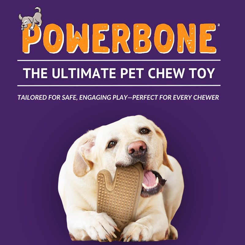 Powerbone 12-Inch Hockey Stick Dog Chew Toy Durable & Safe for Aggressive Chewers