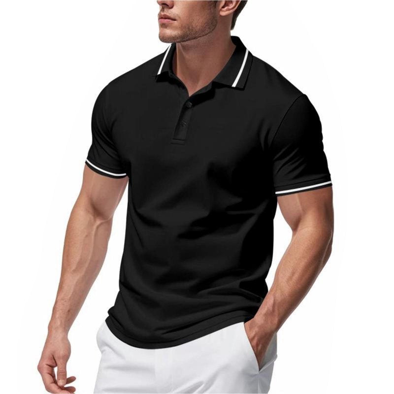 Men's Moisture Wicking Golf Polo Shirt Short Sleeve Breathable Quick Dry Top