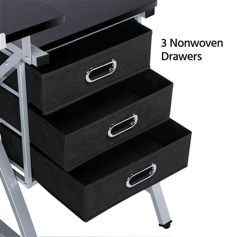 Adjustable Steel Drafting Table with Stool - Art & Office Workspace