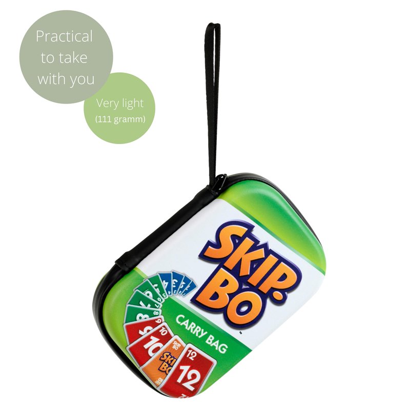 Skip-Bo Card Game Carry Bag Waterproof Travel Organizer with Strap